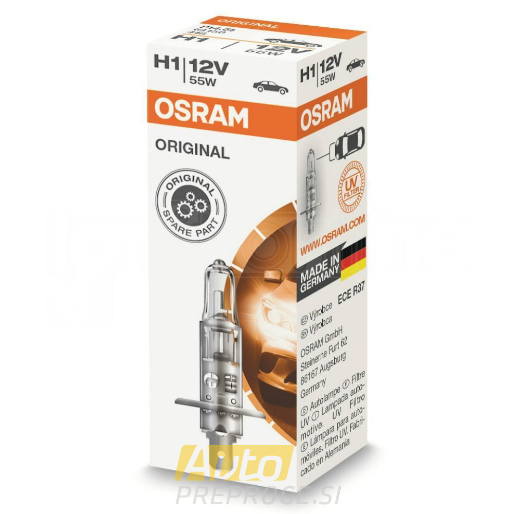 OSRAM žarnica H1 12V 55W Original line
